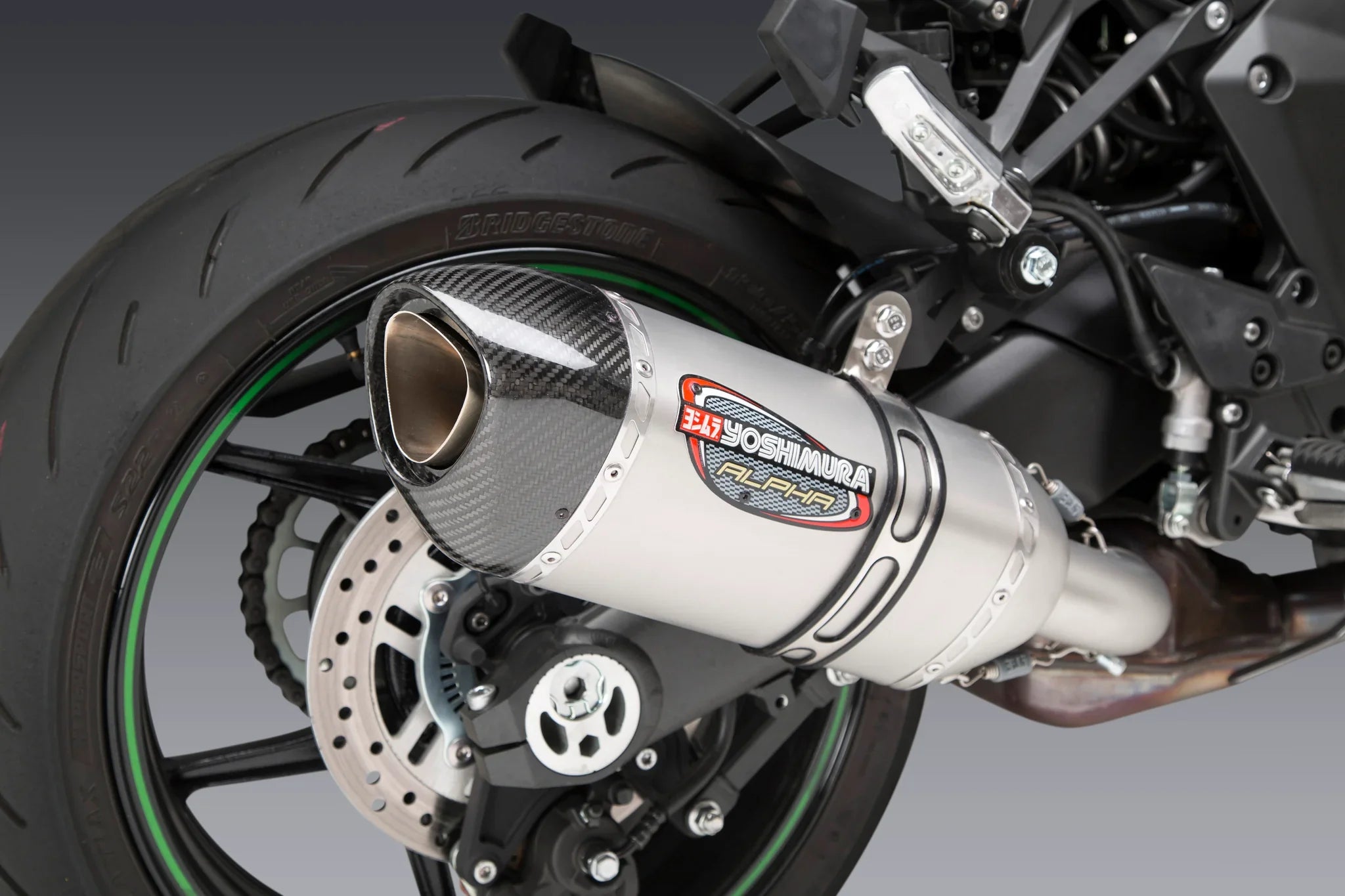 Yoshimura Alpha Stainless Steel Slip-On Exhaust for Kawasaki Ninja 1100SX