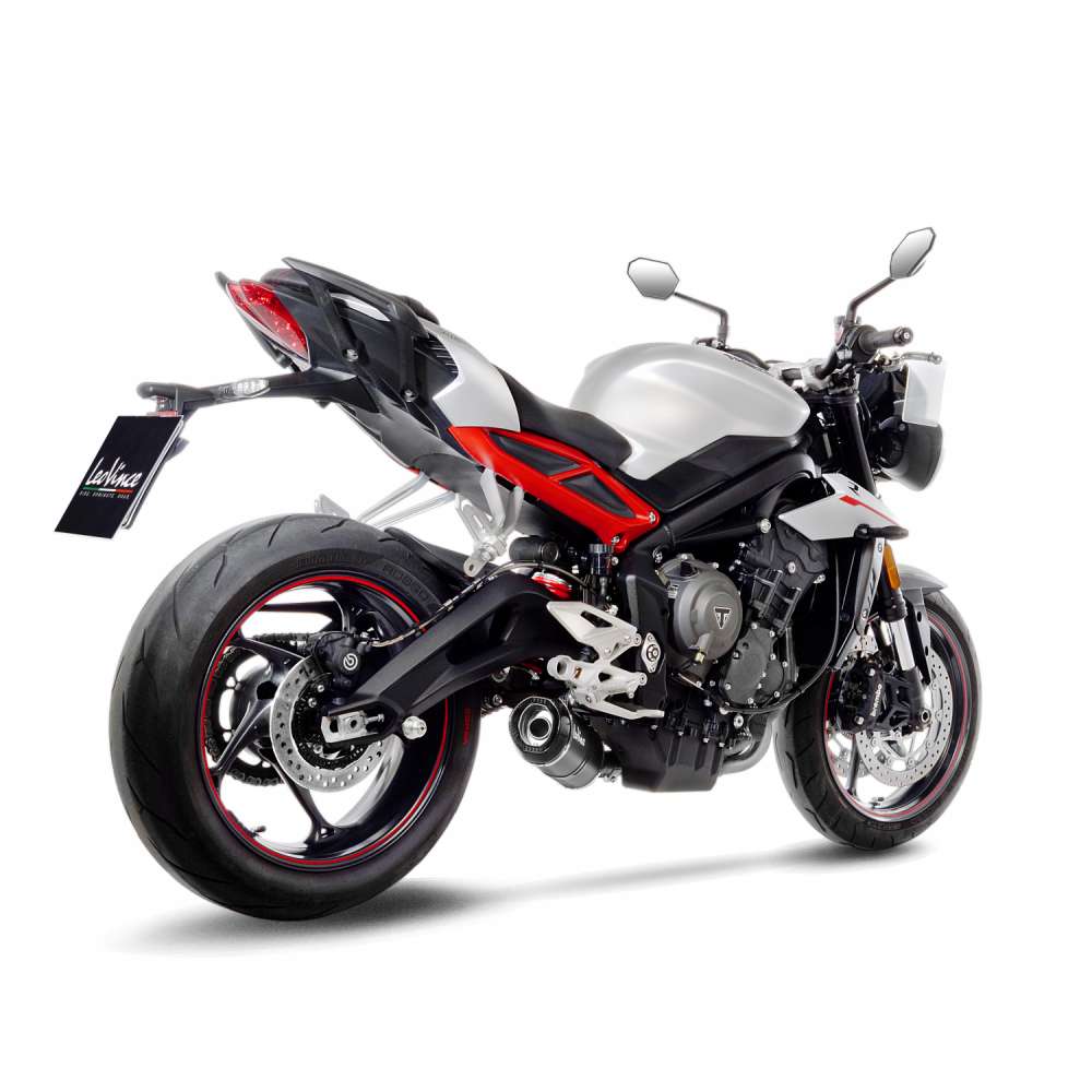 Leo Vince LV One Evo Slip-On Exhaust for Triumph Street Triple RS 2017-22