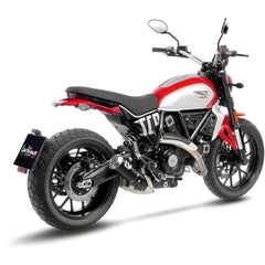LeoVince LV-10 Carbon Fiber Slip-On Exhaust For Ducati Scrambler Icon