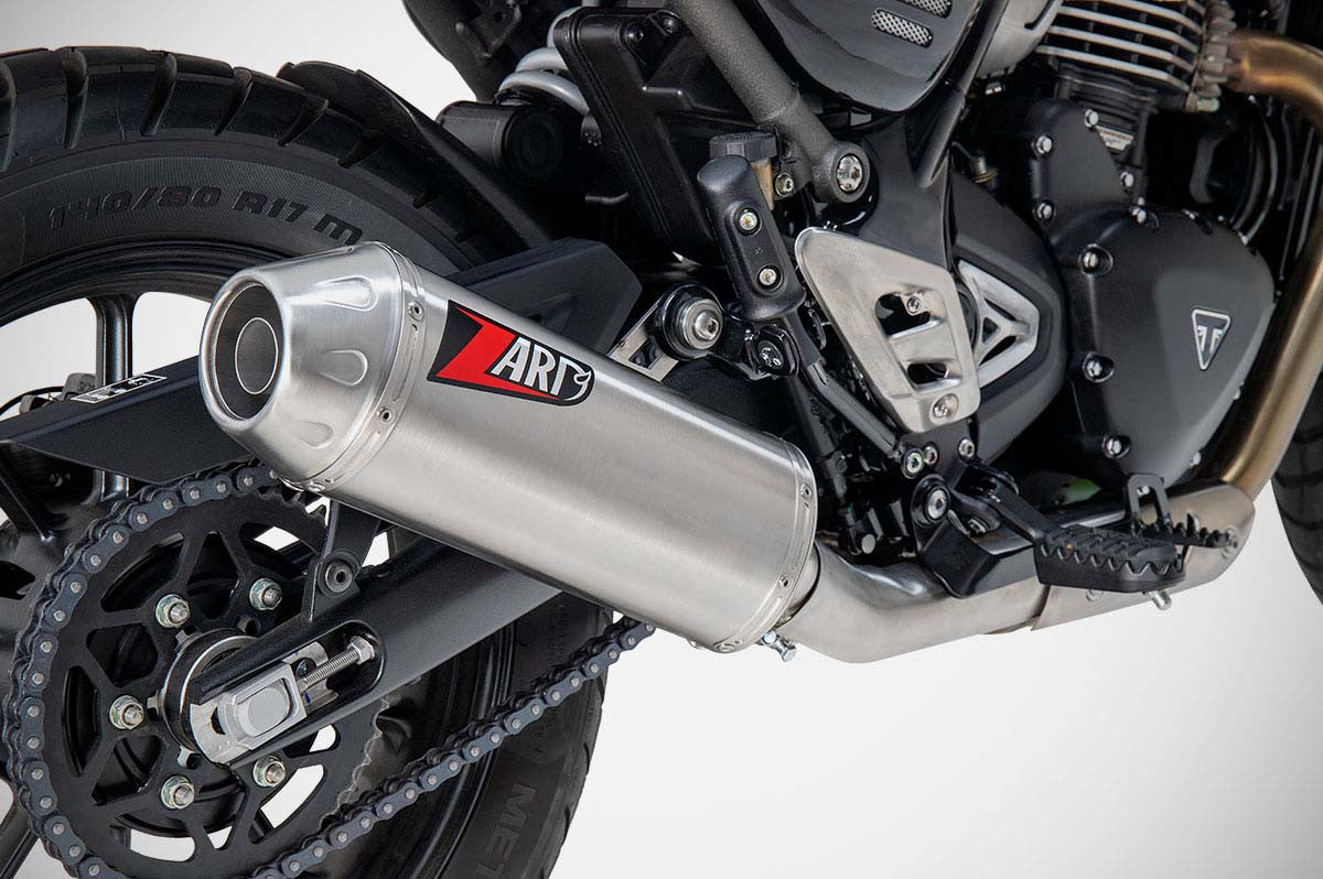 Zard Slip-On Exhaust for Triumph Scrambler 400 X