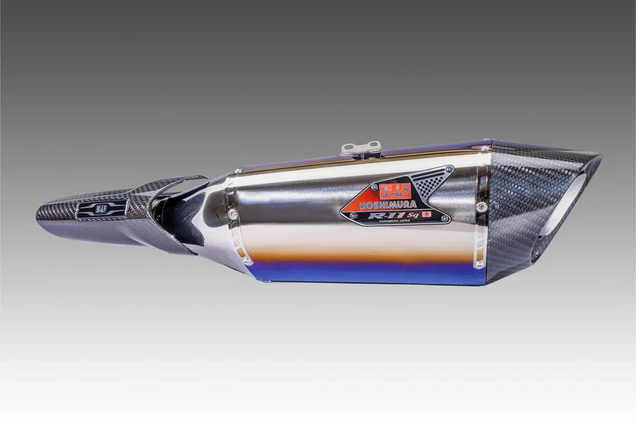 Yoshimura R-11SQ-R Dual Stainless Slip-On Exhaust for Suzuki Hayabusa Gen3