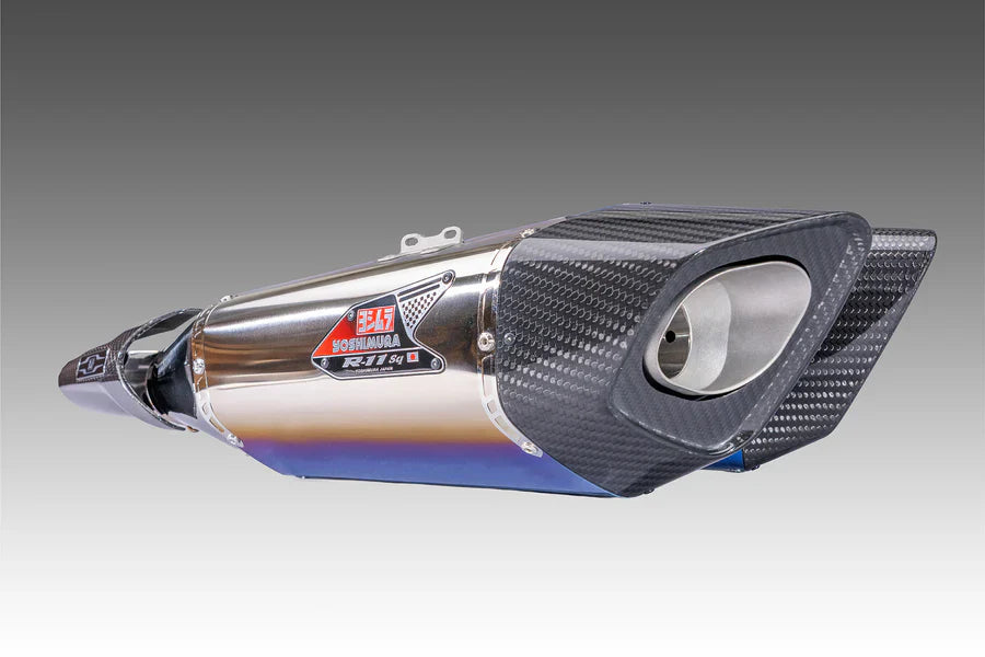 Yoshimura R-11SQ-R Dual Stainless Slip-On Exhaust for Suzuki Hayabusa Gen3