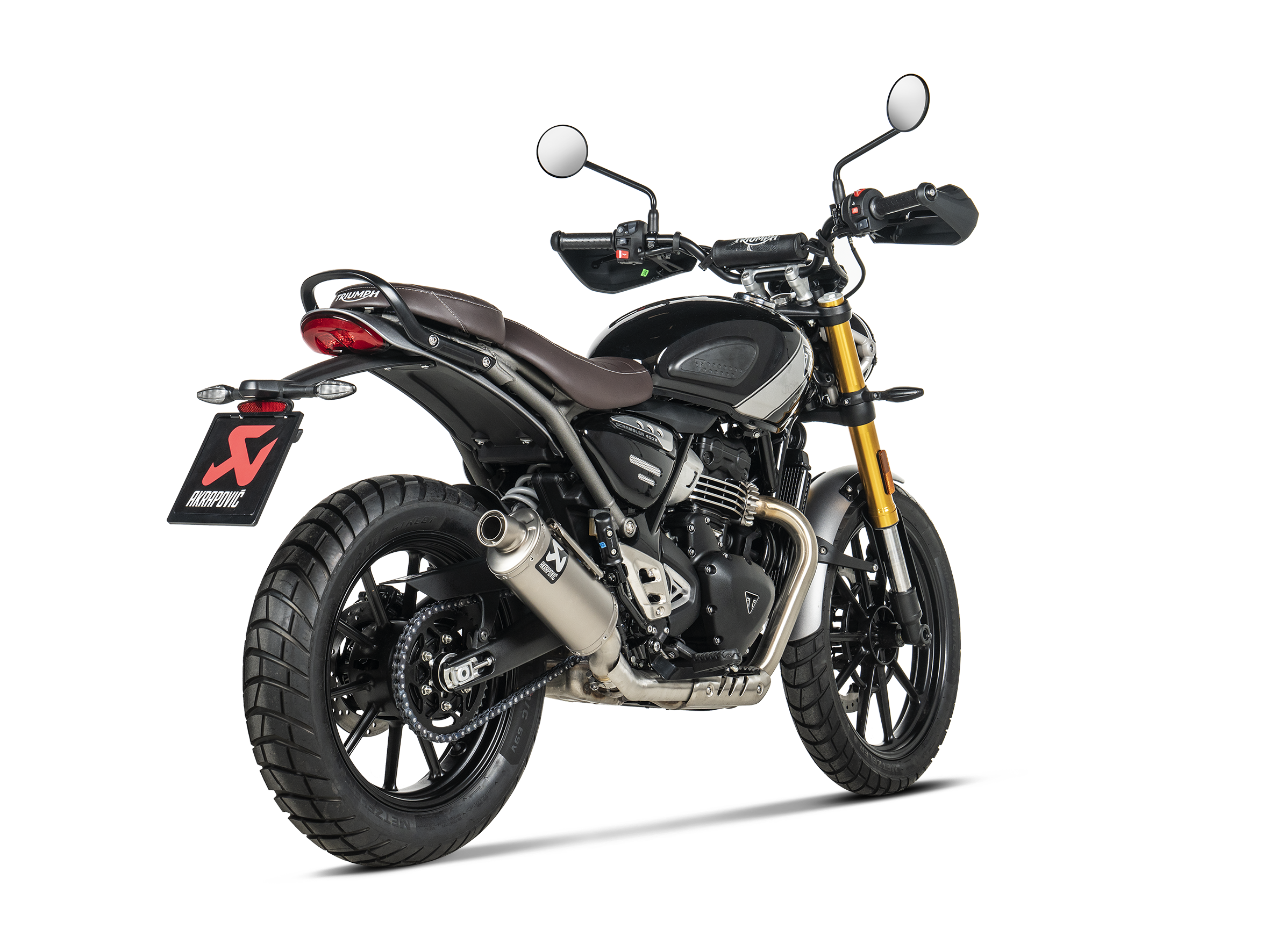 Akrapovic Titanium Slip-On Exhaust for Triumph Scrambler 400 X