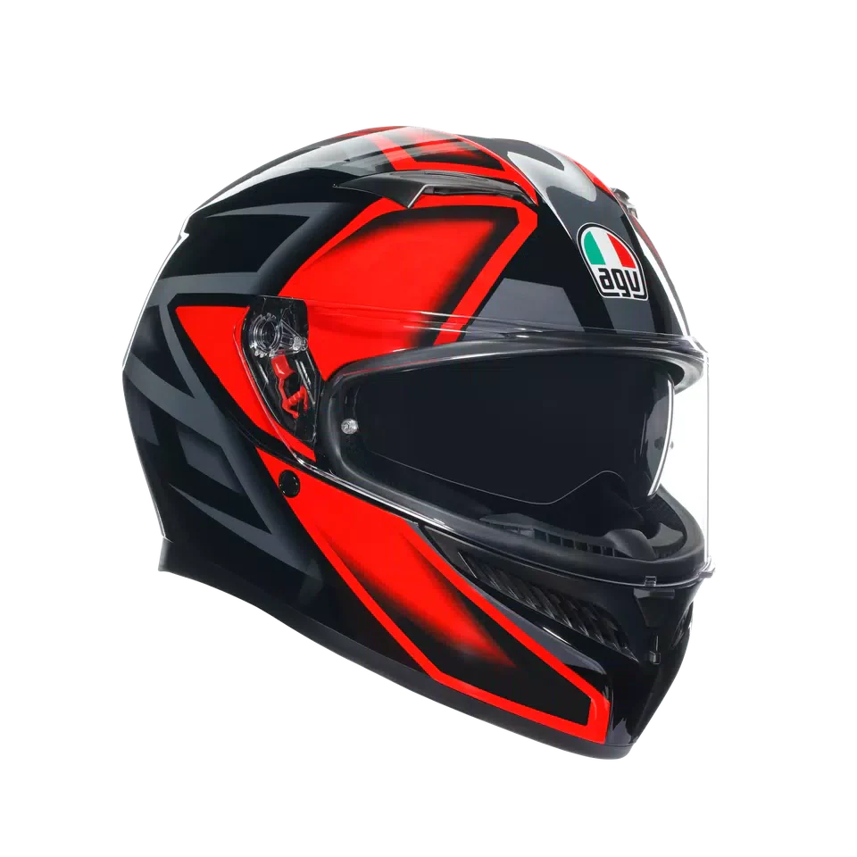 AGV K3 Compound Black/Red Helmet