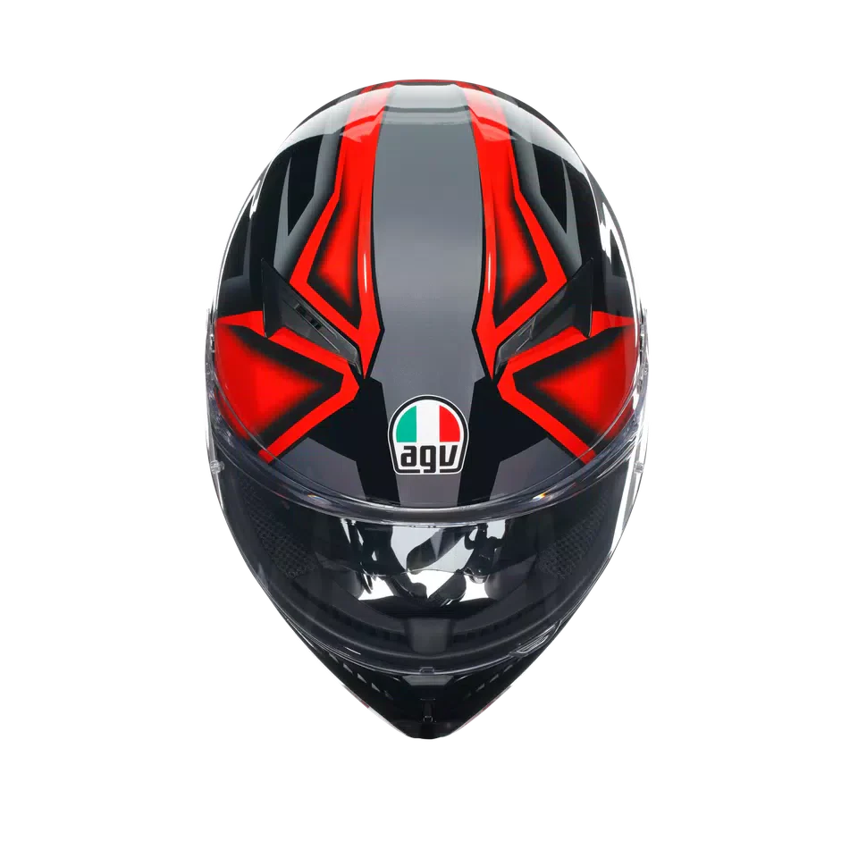 AGV K3 Compound Black/Red Helmet