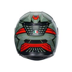 AGV K3 Decept Matt Black/Green/Red Helmet