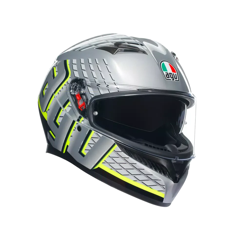 AGV K3 Fortify Grey/Black/Yellow Fluo Helmet