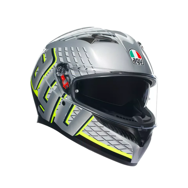 AGV K3 Fortify Grey/Black/Yellow Fluo Helmet