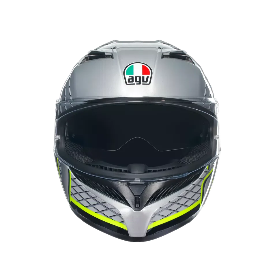 AGV K3 Fortify Grey/Black/Yellow Fluo Helmet