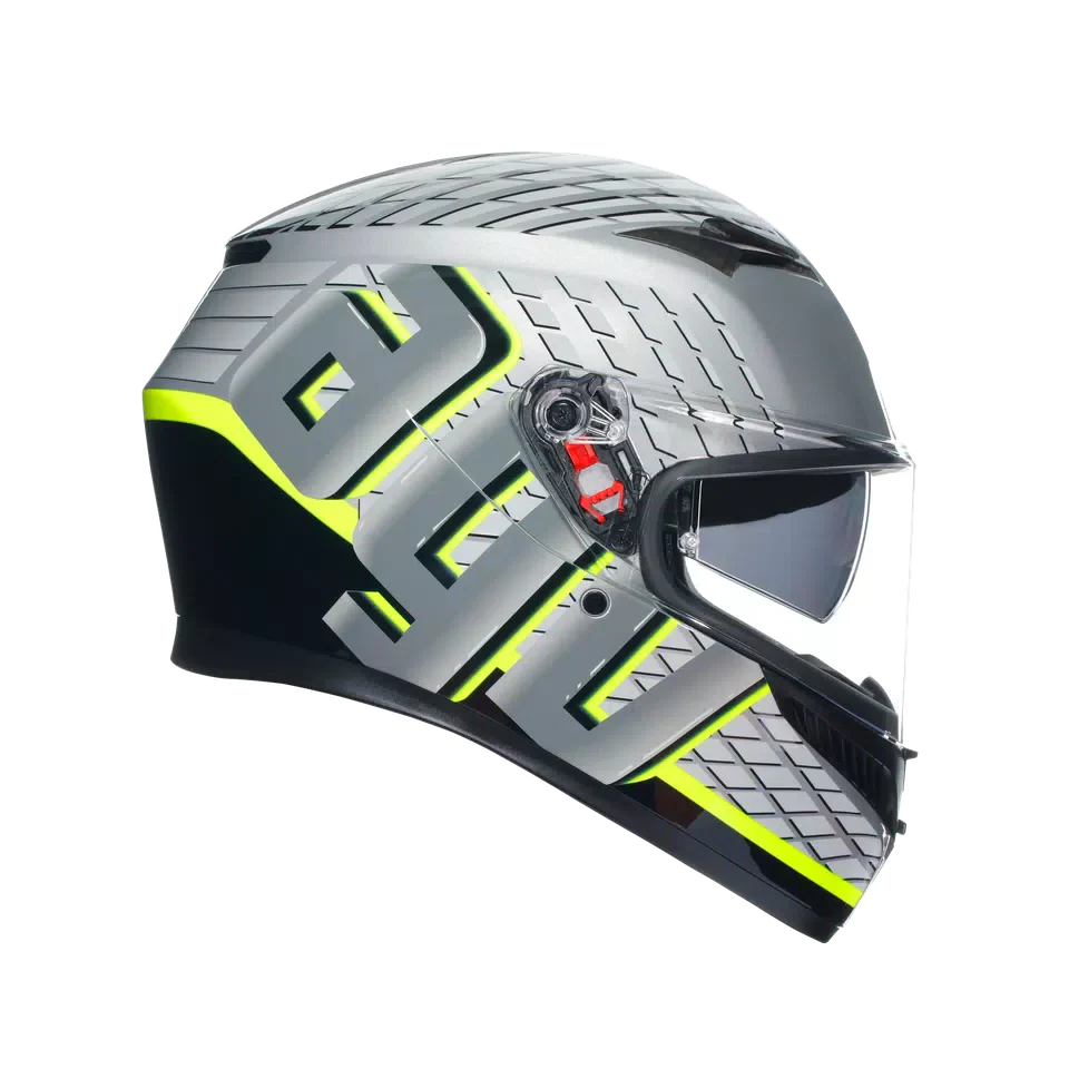 AGV K3 Fortify Grey/Black/Yellow Fluo Helmet