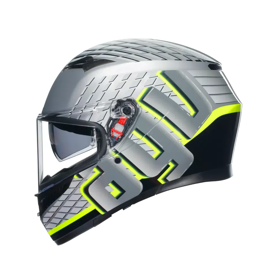 AGV K3 Fortify Grey/Black/Yellow Fluo Helmet