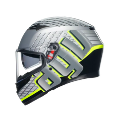 AGV K3 Fortify Grey/Black/Yellow Fluo Helmet