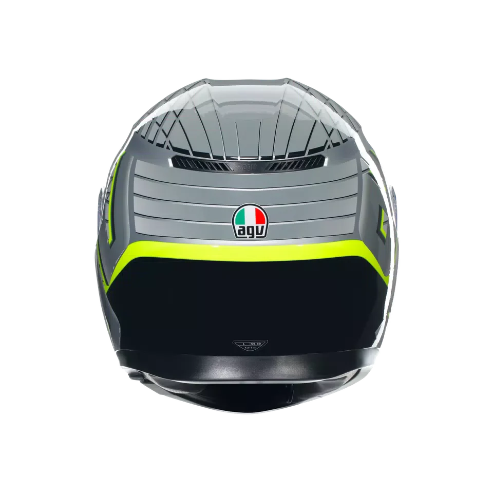 AGV K3 Fortify Grey/Black/Yellow Fluo Helmet