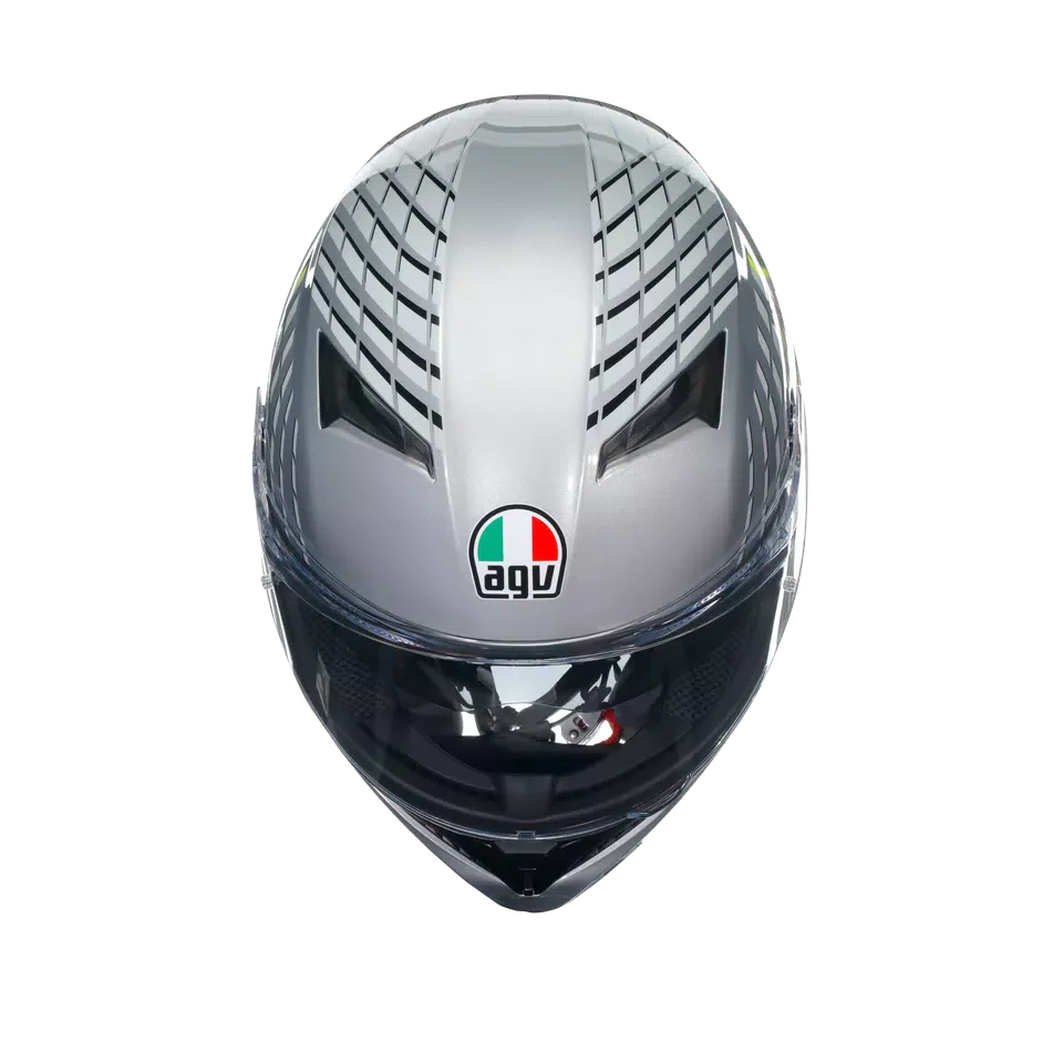 AGV K3 Fortify Grey/Black/Yellow Fluo Helmet