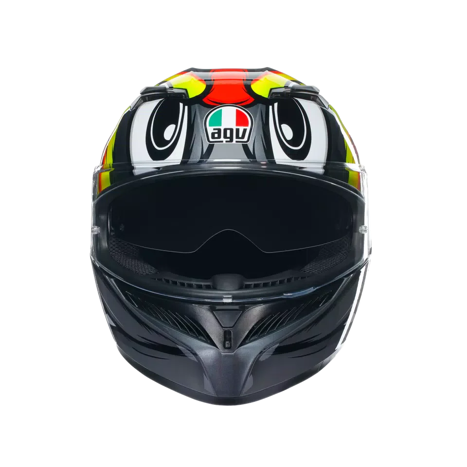 AGV K3 Birdy 2.0 Grey/Yellow/Red Helmet