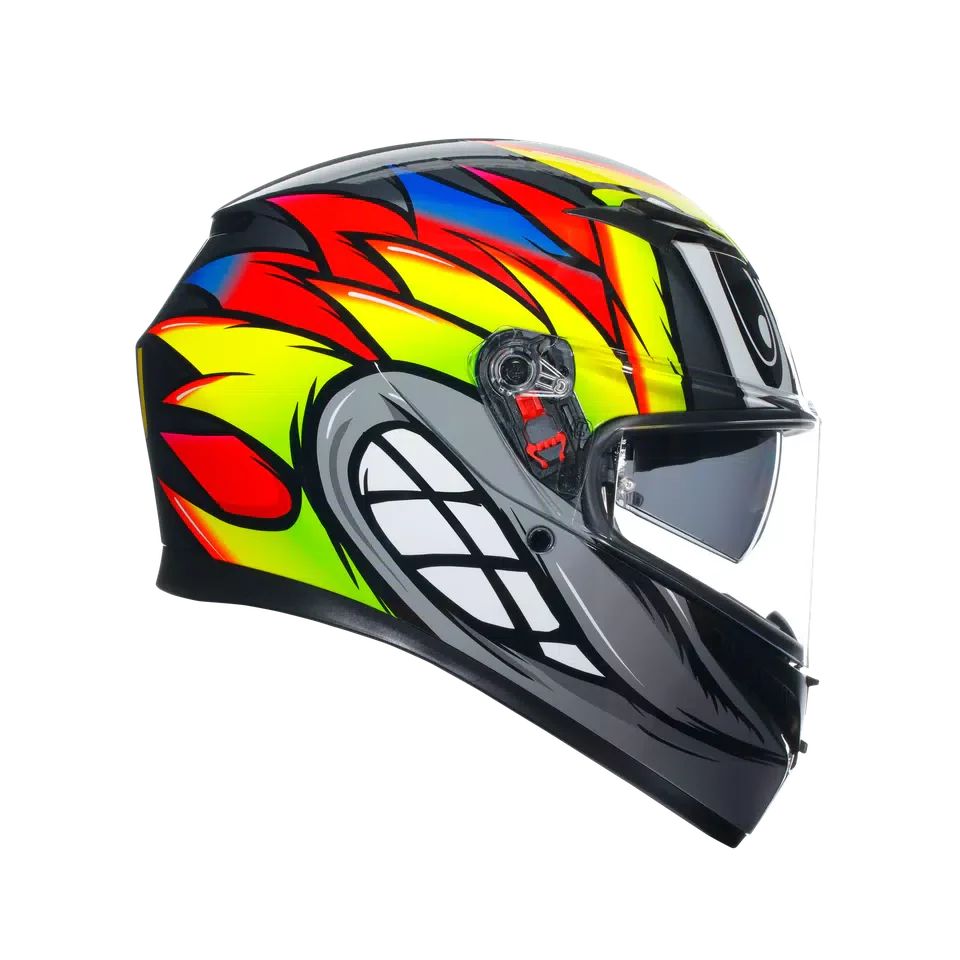 AGV K3 Birdy 2.0 Grey/Yellow/Red Helmet