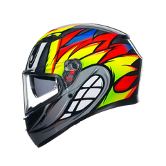 AGV K3 Birdy 2.0 Grey/Yellow/Red Helmet