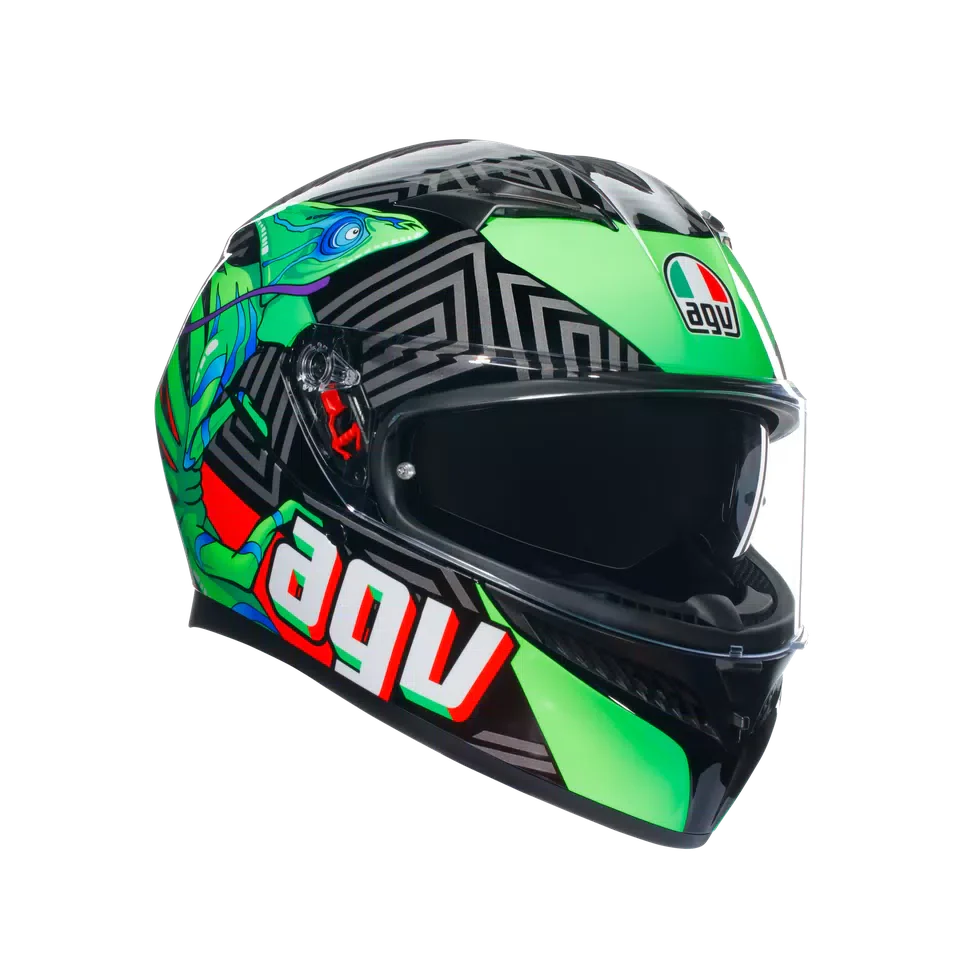 AGV K3 Kamaleon Black/Red/Green Helmet