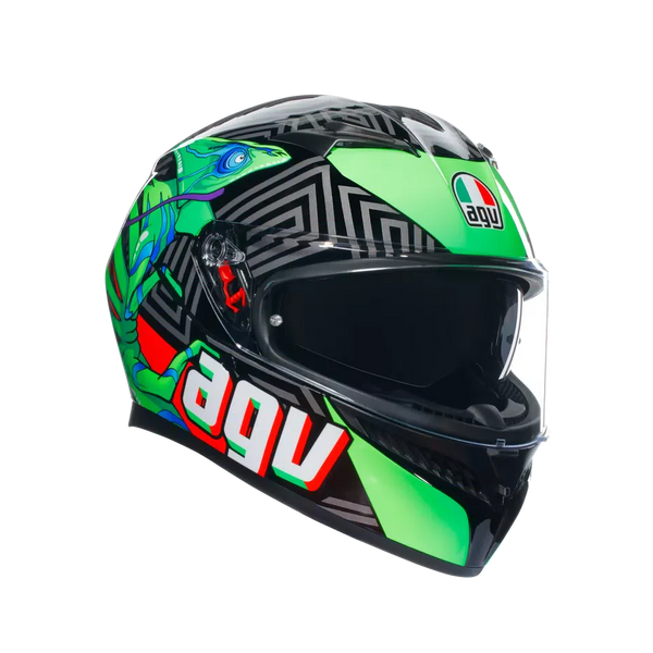 AGV K3 Kamaleon Black/Red/Green Helmet