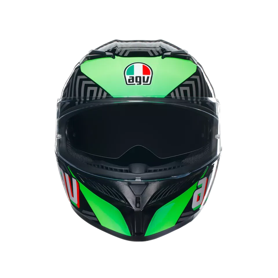AGV K3 Kamaleon Black/Red/Green Helmet