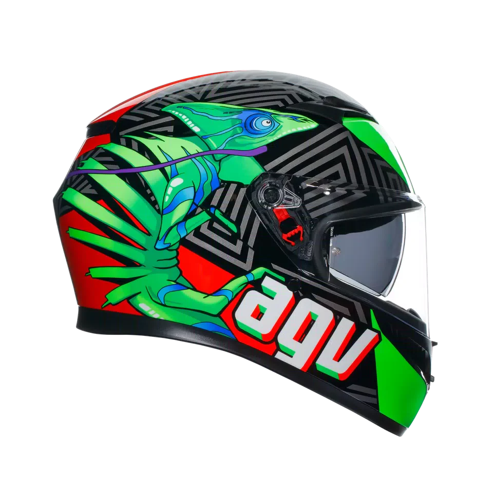AGV K3 Kamaleon Black/Red/Green Helmet
