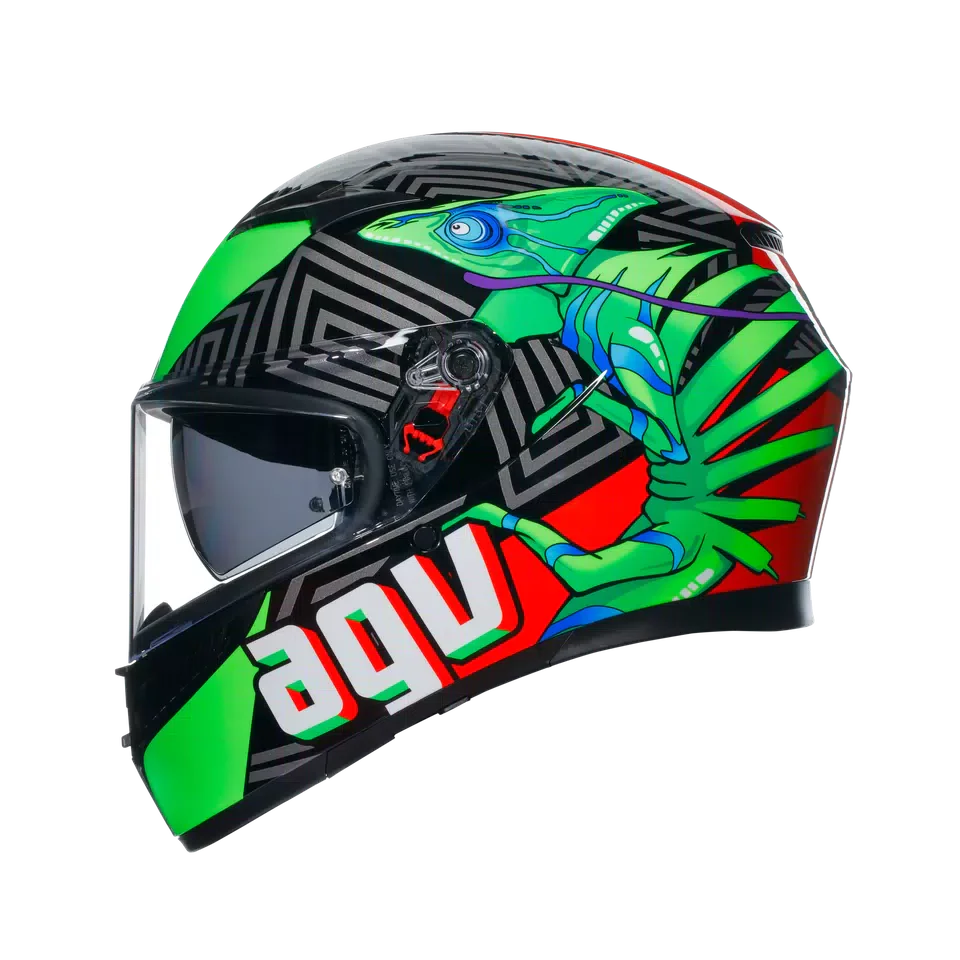 AGV K3 Kamaleon Black/Red/Green Helmet
