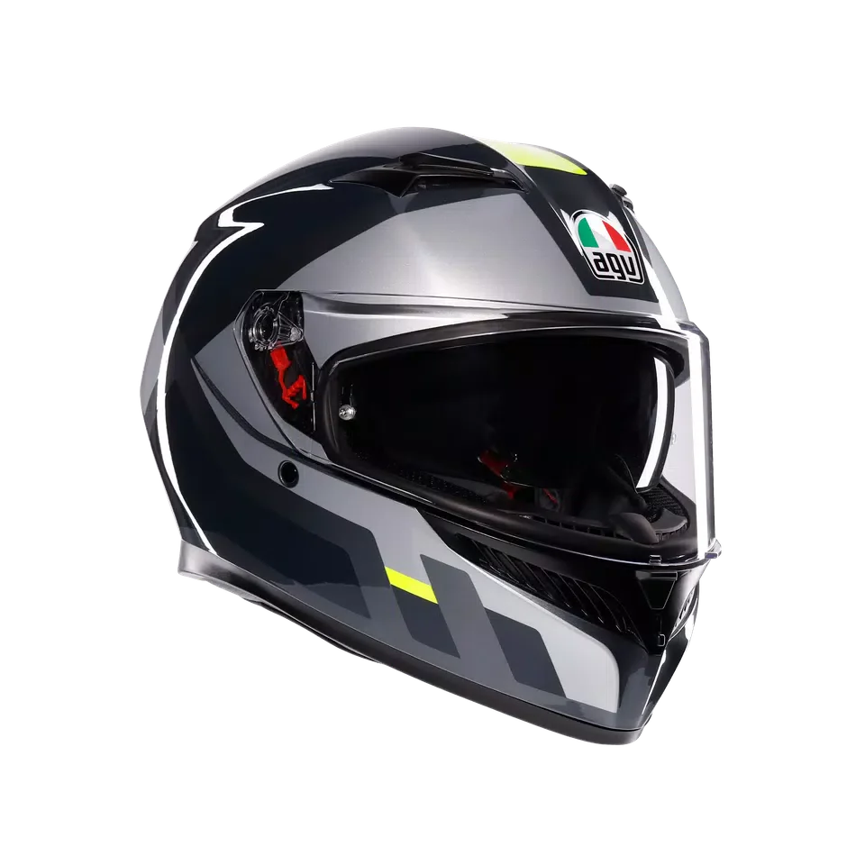 AGV K3 Shade Grey/Yellow Fluo Helmet