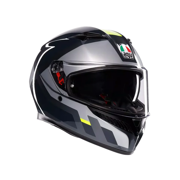 AGV K3 Shade Grey/Yellow Fluo Helmet
