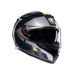 AGV K3 Shade Grey/Yellow Fluo Helmet