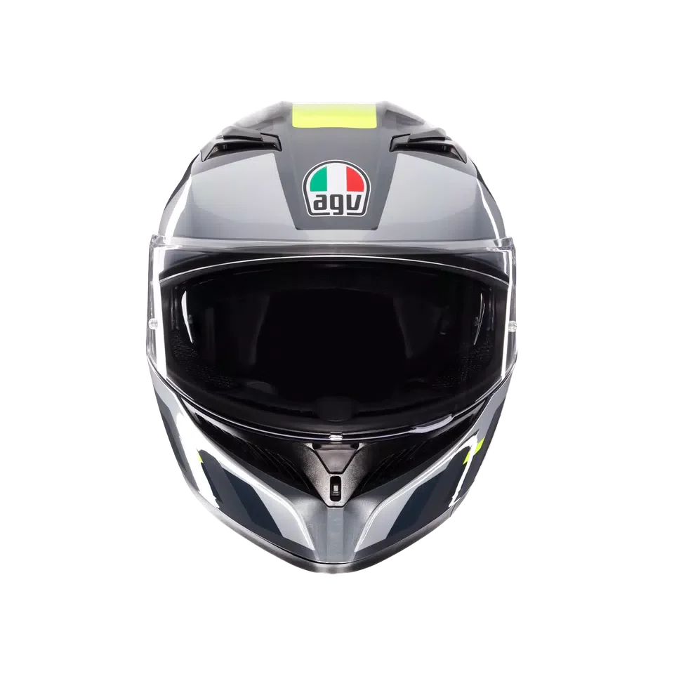 AGV K3 Shade Grey/Yellow Fluo Helmet