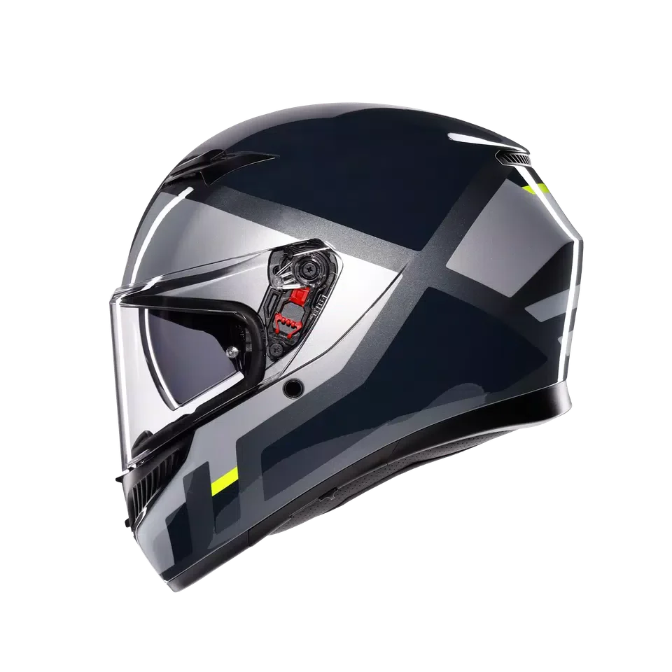 AGV K3 Shade Grey/Yellow Fluo Helmet