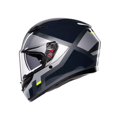 AGV K3 Shade Grey/Yellow Fluo Helmet