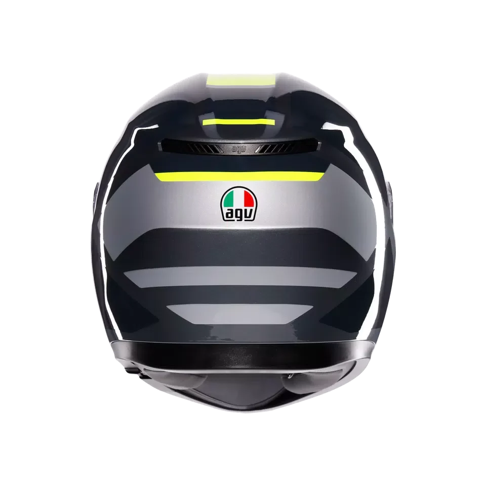 AGV K3 Shade Grey/Yellow Fluo Helmet