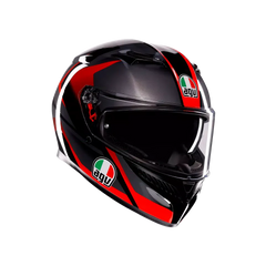 AGV K3 Striga Black/Grey/Red Helmet