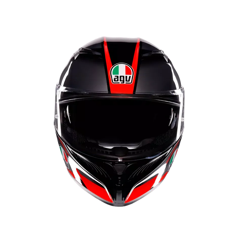 AGV K3 Striga Black/Grey/Red Helmet