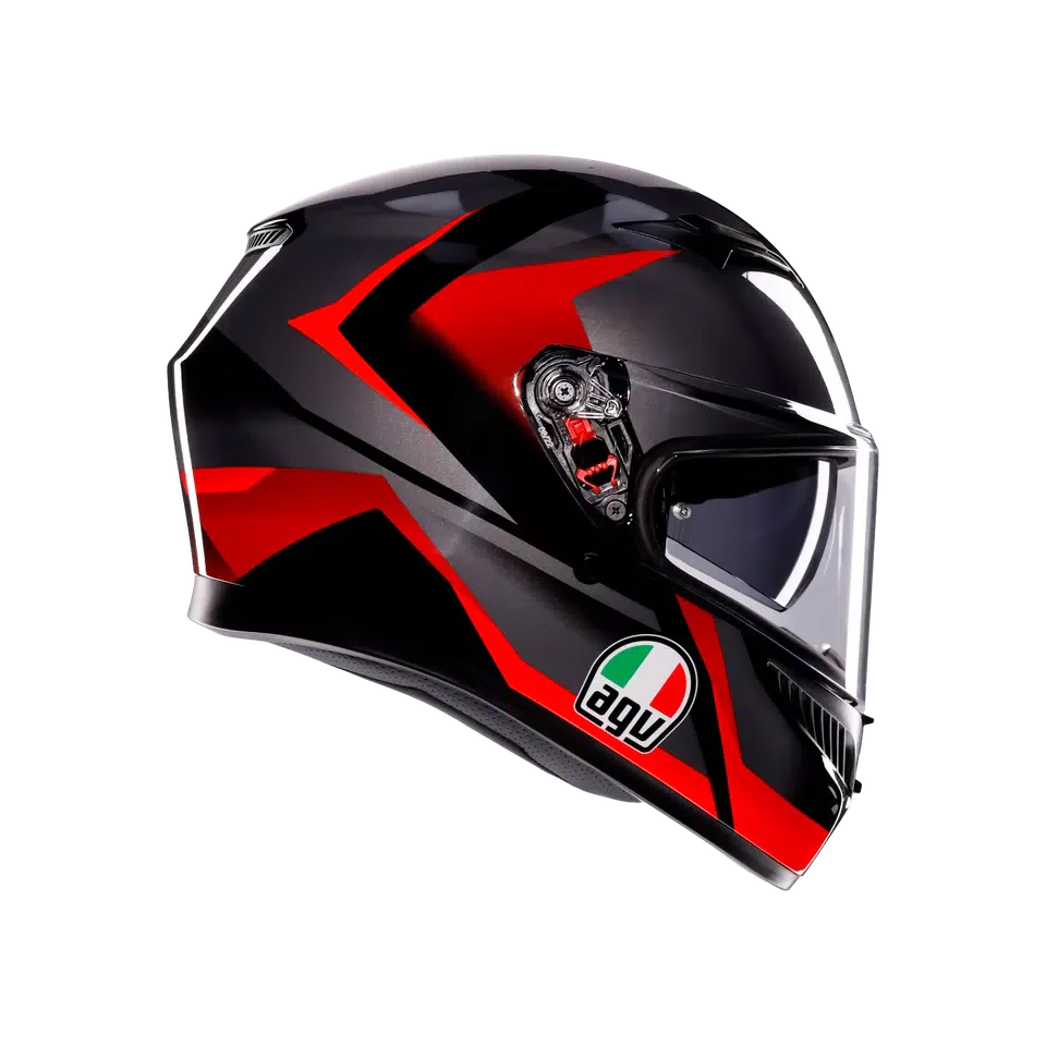 AGV K3 Striga Black/Grey/Red Helmet