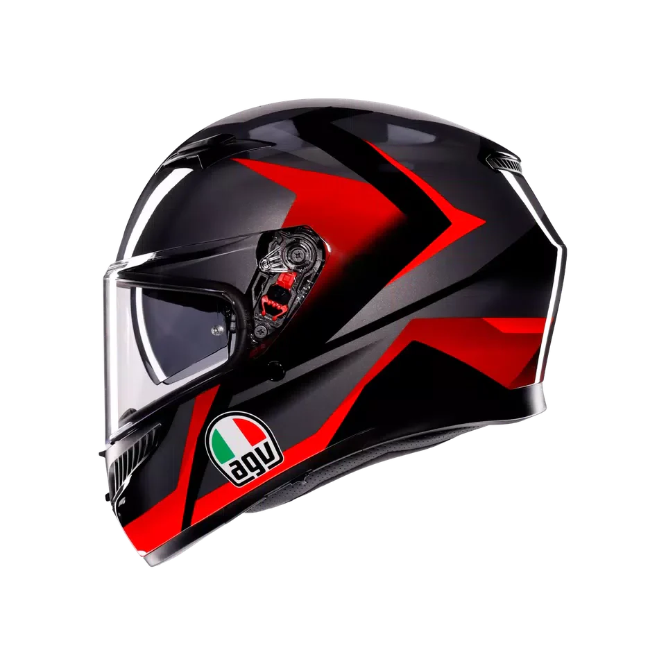 AGV K3 Striga Black/Grey/Red Helmet