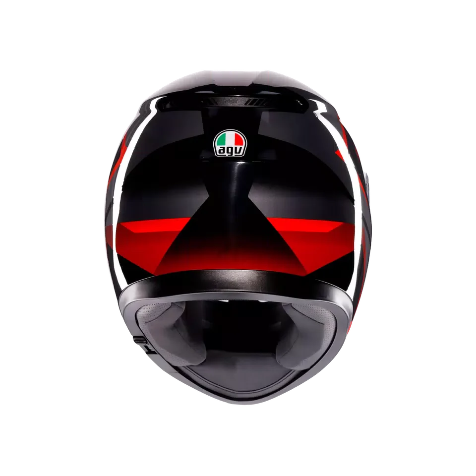 AGV K3 Striga Black/Grey/Red Helmet