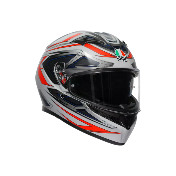 AGV K3 Space Matt White/Red Fluo Helmet