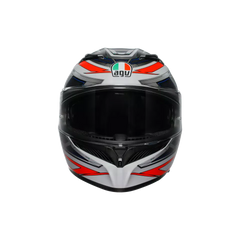 AGV K3 Space Matt White/Red Fluo Helmet