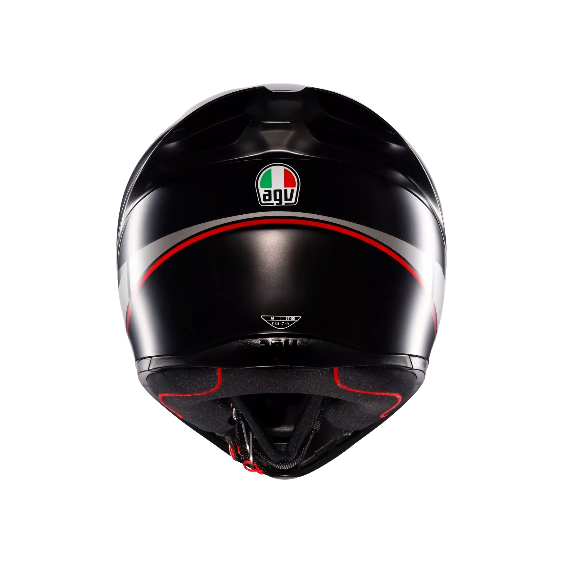 AGV K1 S Lap Matt Black/Grey/Red Helmet