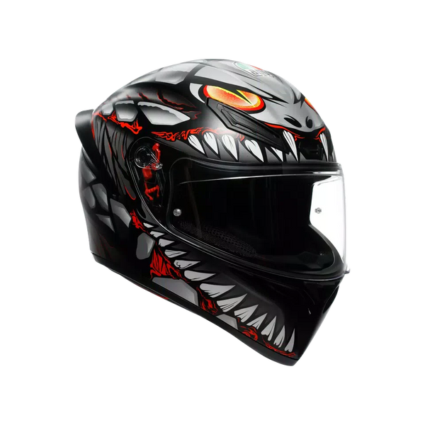 AGV K1 S Lyzard Matt Black/Grey/Red Helmet