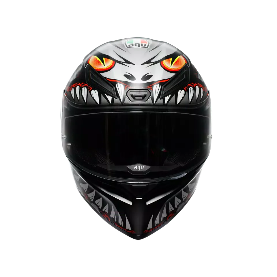 AGV K1 S Lyzard Matt Black/Grey/Red Helmet
