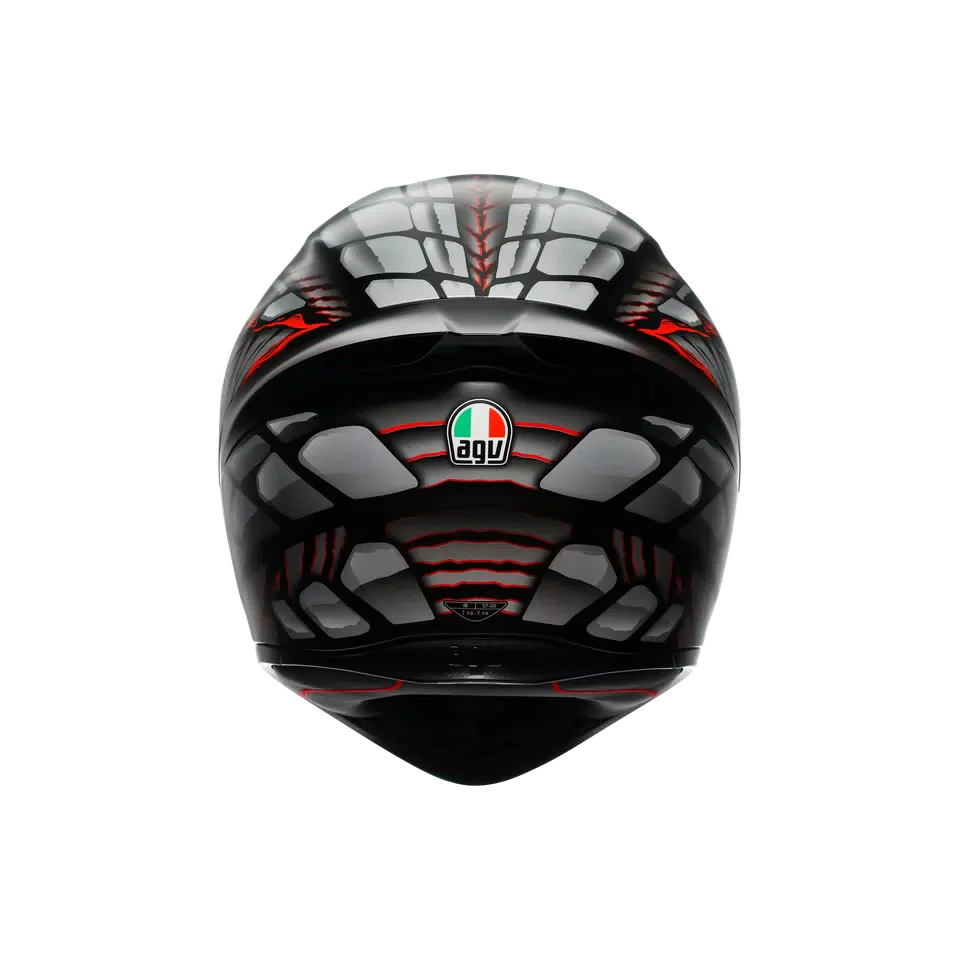 AGV K1 S Lyzard Matt Black/Grey/Red Helmet