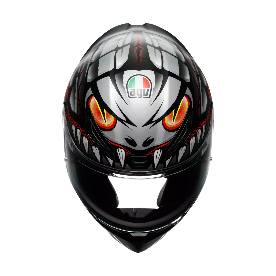 AGV K1 S Lyzard Matt Black/Grey/Red Helmet