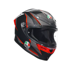 AGV K6 S Slashcut Black/Grey/Red Helmet