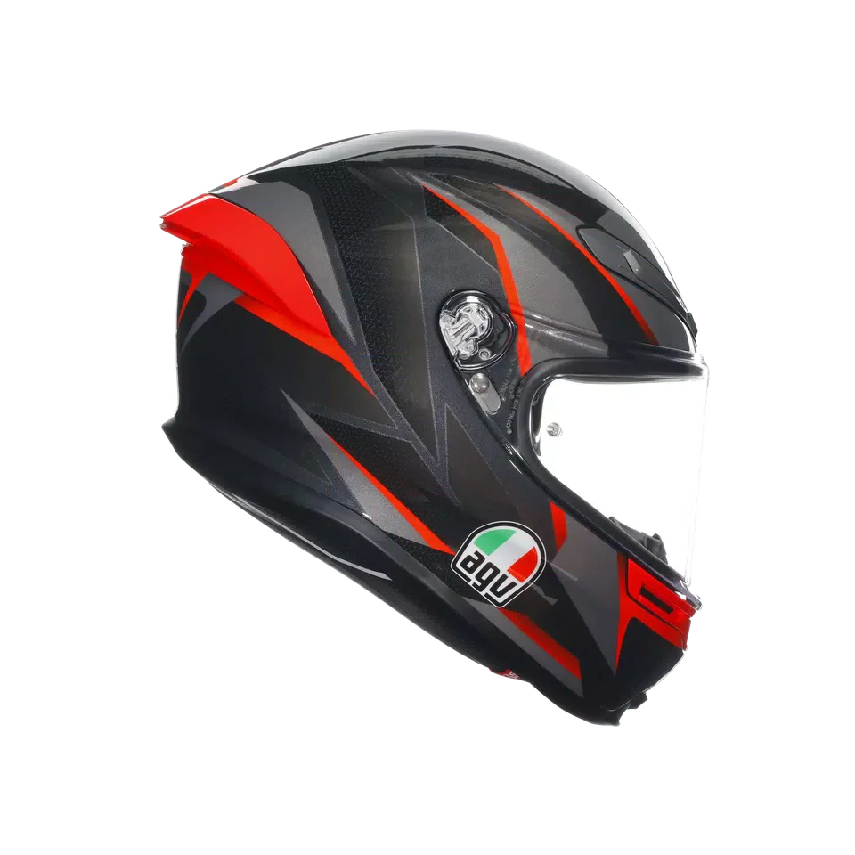 AGV K6 S Slashcut Black/Grey/Red Helmet