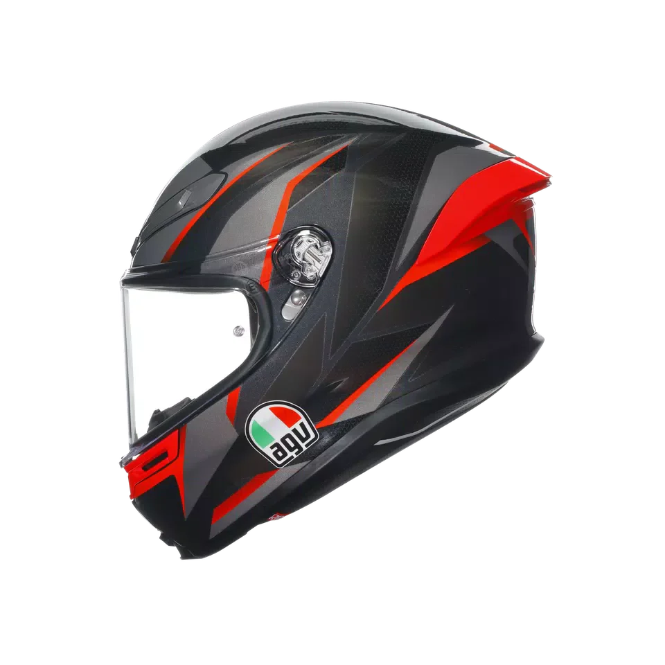 AGV K6 S Slashcut Black/Grey/Red Helmet