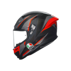 AGV K6 S Slashcut Black/Grey/Red Helmet