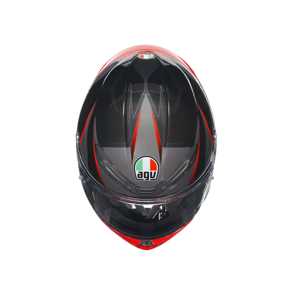 AGV K6 S Slashcut Black/Grey/Red Helmet